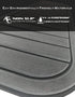 Golf Cart Rear Seat Kits Floor Mat - Anti-Skid EVA Mat for Yamaha EZGO RXV/TXT, Club Car DS/Precedent, Star Car, Excar,