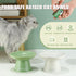 Elevated Cat Bowls - Wide Shallow 6.1" Ceramic Raised Food Bowls, Anti Vomiting, Perfect for Flat Faced Cats
