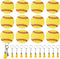 Ldntly 48PCS Softball Acrylic Keychain Blanks Kit, Includes 12 Softball Keychains, Tassels, Rings, Jump Rings