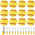 Ldntly 48PCS Softball Acrylic Keychain Blanks Kit, Includes 12 Softball Keychains, Tassels, Rings, Jump Rings