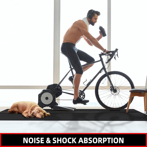 Treadmill Mat - 7'x3'/6.3'x32.5'/6'x3'/5.8’x2‘/4'x2', 6mm Thick High-Density Mat for Exercise Bike and Gym Flooring