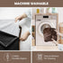 Large Brown Orthopedic Dog Bed, Waterproof with Removable Cover, 4-Sides Removable Bolster Soft Sofa Bed, Washable