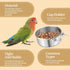 Bird Cage Feeder, 40oz Stainless Steel Food Water Bowl with Clamp for Small Animals