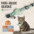 KittyTag (9-12") Cat Collar with Airtag Holder, Breakaway Air Tag Collar for Apple airTag, Reflective & Luminous