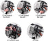 Folding Rear Bike Basket, Rust Proof Wire Mesh, Detachable Front Bike Basket, Mountain Bike Frame Cargo Rack