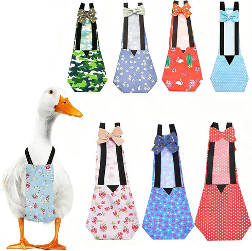 QBLEEV Duck Diapers for Pet Ducks & Chickens, Reusable Chicken Diaper for