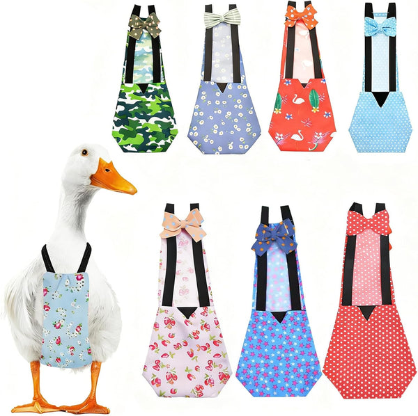 QBLEEV Duck Diapers for Pet Ducks & Chickens, Reusable Chicken Diaper for