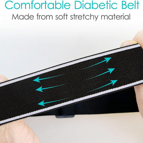 LJHYSD Insulin Pump Belt, Expandable Medical Waist Pouch, Diabetic Running Belt with Pocket, Adjustable Waist, Diabetic