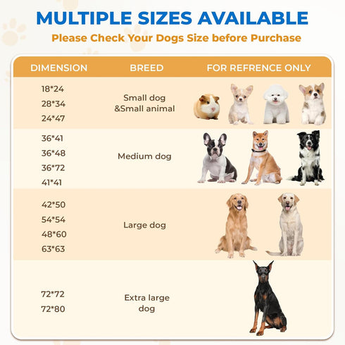 2 Pack 63"x63" Fostanfly Non-Slip Washable Pee Pads for Dogs, Large Ultra-Absorbent and Leak-Proof Reusable Potty