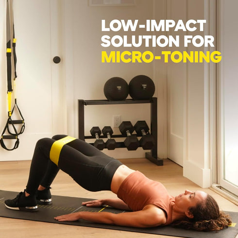 TRX Training Exercise Bands - Portable Workout Equipment for Women and Men, Set of 4 for Increased Intensity