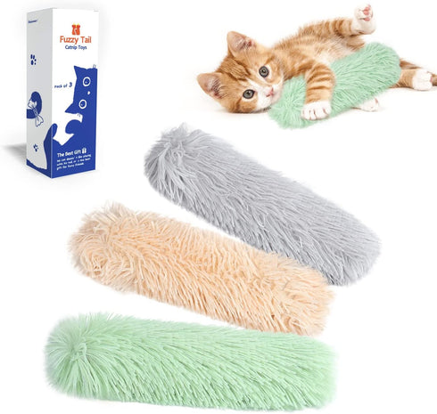 Potaroma Cat Toys Pillows, 3 Pack, Soft and Durable Crinkle Sound with