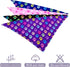 PET SHOW 4 Pack Paw Print Big Dog Bandanas Set - Reversible Adjustable Scarves for Medium Large Dogs