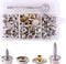 Swpeet 120Pcs Silver Fastener Screw Snaps with 1Pcs Snap Setting Tool Kit for Furniture Canvas Fabric Boats