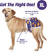 (3 Pack) Pet Soft Washable Female Diapers Female Dog Diapers, Comfort Reusable Doggy Diaper for Girl Dog in Period Heat
