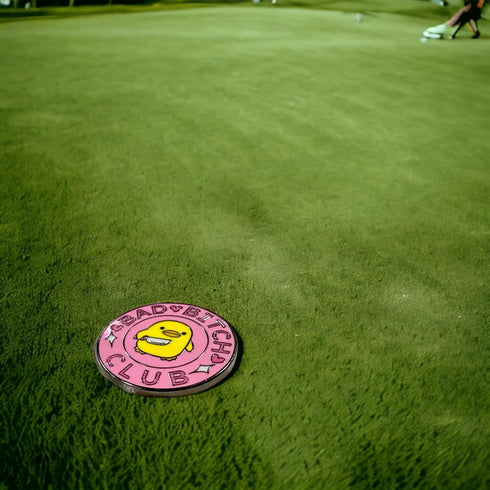 Pink Golf Ball Marker - Anime Design with Magnetic Hat Clip, Cute Accessories