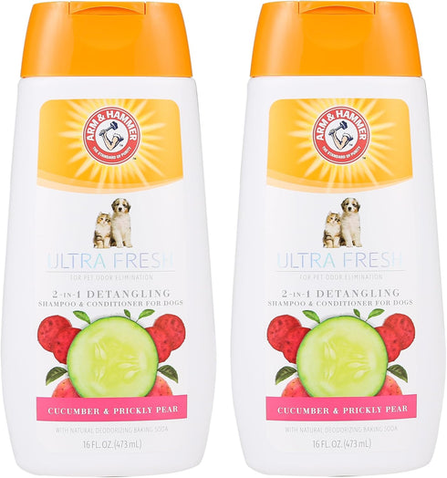 Arm & Hammer Ultra Fresh 2 in 1 Detangling Dog Shampoo and