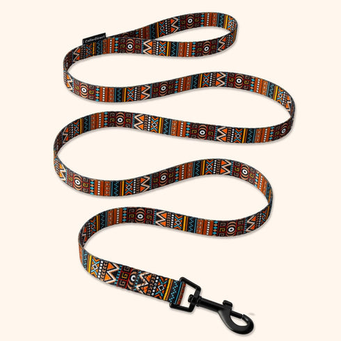 CollarDirect Aztec Dog Leash, Nylon Tribal Pattern Pet Leash for Small Medium Large Dogs, 5 FT Long for Walking