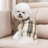 PUPTECK Cute Plaid Dog Shirt, Soft Puppy Cat Polo T-Shirt for Small Medium Dogs, Boy Girl Outfit, Costume M