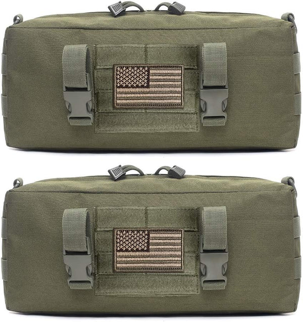 WYNEX Tactical Molle Pouch, Large Capacity Vertical EDC Utility Sling Bag with Shoulder Strap