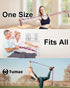 Tumaz Stretching Strap - Non-Elastic Yoga Strap with 10 Loops, Extra Thick, Durable, Soft for Home Workout, Yoga,