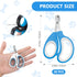 KoMvzyl 20 Trimmer Pcs Cat Nail Clipper Bulk Kitten Claw Pet Nail Cutter Claw Care for Cats, Kittens, Bunny, Puppy