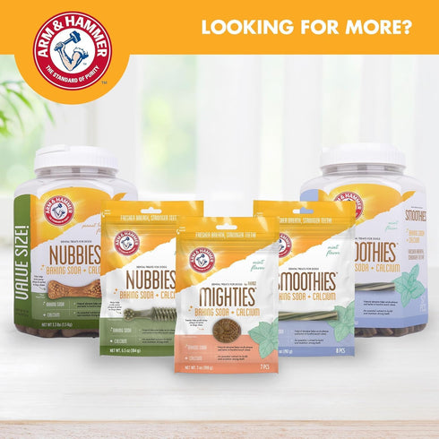 Hammer 139 Count, 52.8 Oz Arm & for Pets Nubbies Dental Treats Value Size - Baking Soda & Calcium Dog Dental Chews