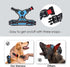 PHOEPET Reflective Dog Harness for Large Breeds, Adjustable No Pull Vest with Handle, 2 Metal Rings (XL, Blue)
