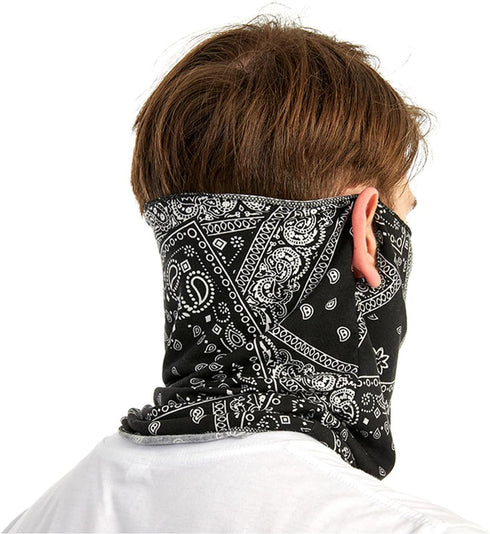 Unisex UV Protection Neck Gaiter Sun Arm Sleeves Set, Ice Silk Neck Gaiter, Cooling Arm Sleeve, Bandana for Hiking