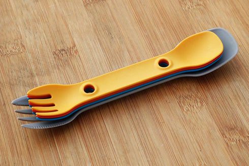 UCO Mini Spork Camping Combo Spoon-Fork Utensil, 3 Pack for Kids