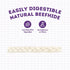 USA Beefhide Braids Dog Chew Treats, Natural Flavor, 12-13", 2 Count/1 Pack