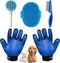 NVNAN 5 Piece Dog Grooming Brush Set with Grooming Gloves, Deshedding Comb