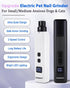 2 Trimmers 2 Dog Nail Grinder - Speed Super Quiet and Low Vibration Electric Pet Nail Grinder - Rechargeable Dog Nail
