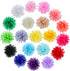 WILLBOND 20 Pcs Pet Flower Collar Bow - 3.1 Inch Multi Color Soft Chiffon Bow Tie Charms for Dogs