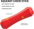 Playology Squeaky Dog Toy Fetch Stick - Durable Rubber Toys for Interactive Play, Beef Scented for Large Dogs