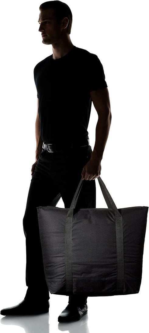 DALIX 25-Inch Insulated Black Cooler Tote Bag