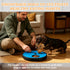 Swirge 3 1 in Rotatable Dog Scratch Board with Food Storage Compartment Box Round Stress-Free Scratch Pad ABS Nail