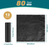 80 1.2 Portable Toilet Bags, Camp Toilet Liner for Porta Potty, Bucket Toilet, Mil Disposable Trash Bag for Camping