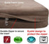 Dogbed4less DIY Pet Bed Pillow, Brown MicroSuede Duvet Cover, 55X47X4 Inch - Covers Only