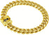 Heavy Duty Cuban Link Chain Dog Collars - 15MM Gold/Silver Stainless Steel Metal Training Collars for Large Medium