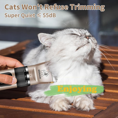 Trimmer, Trimmer Cat Clippers for Matted Hair, Cat Grooming Kit, Cordless Cat Shaver for Long Hair, Low Noise Paw Cat