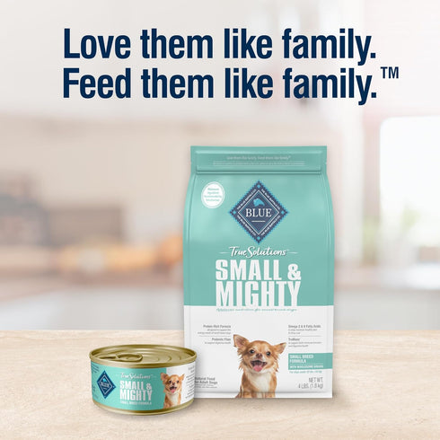 Blue Buffalo True Solutions Small & Mighty Small Breed Adult Dry Dog Food, Chicken, 4-lb. Bag