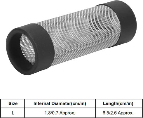 Tnfeeon Aquarium Intake Filter Mesh Cover, Stainless Steel Mesh Inflow Filter Guard for Shrimp and Fish.