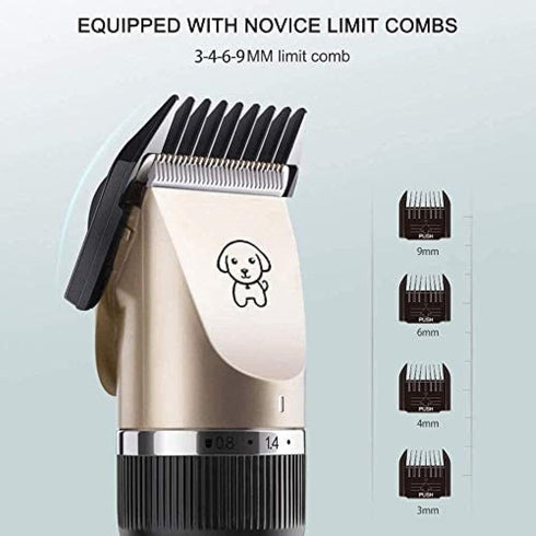 KRASS Trimmer Trimmer 4 Cordless Rechargeable Persian Cat Electric Silent Cat with Combs Professional Pet Grooming