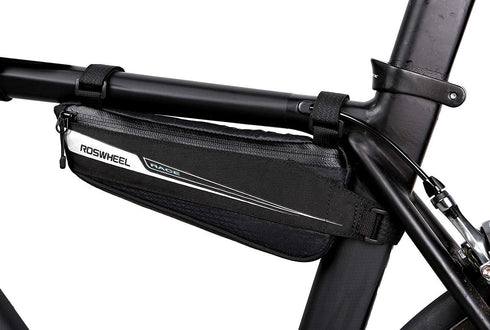 Roswheel Race Series 121444 Bike Frame Mounted Bag - Bicycle Triangle Pouch Cycling Accessories Pack for Road Bike