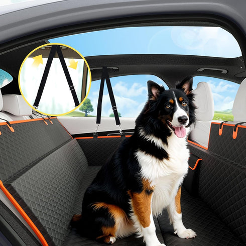 HUOHUOCN 2Pcs Hammock Straps of Dog Car Seat Cover with Metal Hooks,Straps for Dog Car Seat Cover,Dog Adjustable