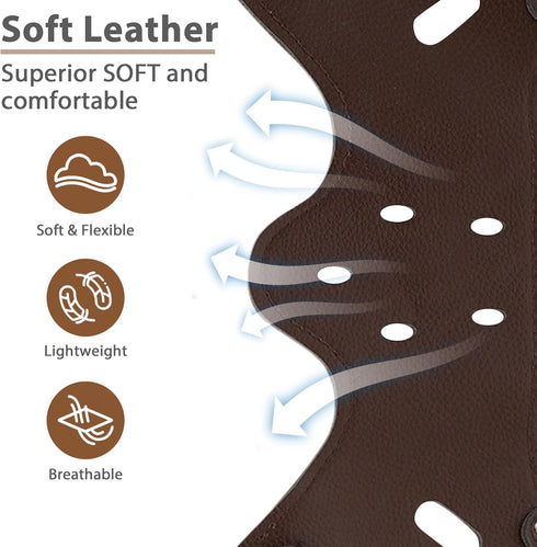 BARKLESS Soft Leather Dog Muzzle for Large Dogs, Secure Anti-Barking Design, Breathable, Adjustable, Allows Drinking
