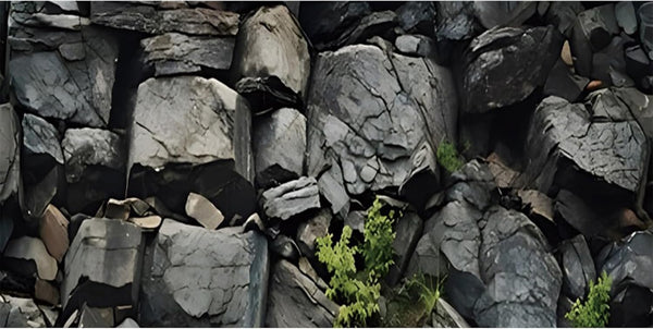 AWERT 48x24 inches Stone Aquarium Background, Grey Rock Fish Tank Background
