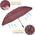 Prospo 62 Inch Large Travel Umbrella - Windproof Compact Reverse Folding Golf Umbrella with Automatic Open Close