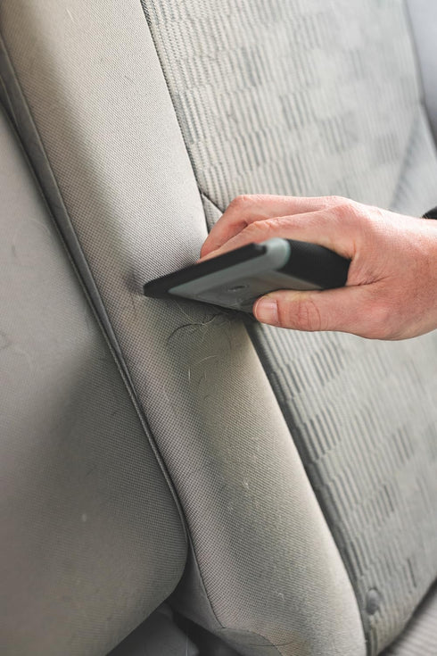 Detail Factory Pet Hair Card - Ergonomic Design for Automotive Carpet & Upholstery; Durable Rubber Edge; Professional