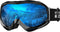 OutdoorMaster OTG Ski Goggles - Over Glasses Ski/Snowboard Goggles for Men, Women & Youth